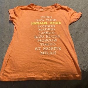 Peach Michael Kors tee shirt
